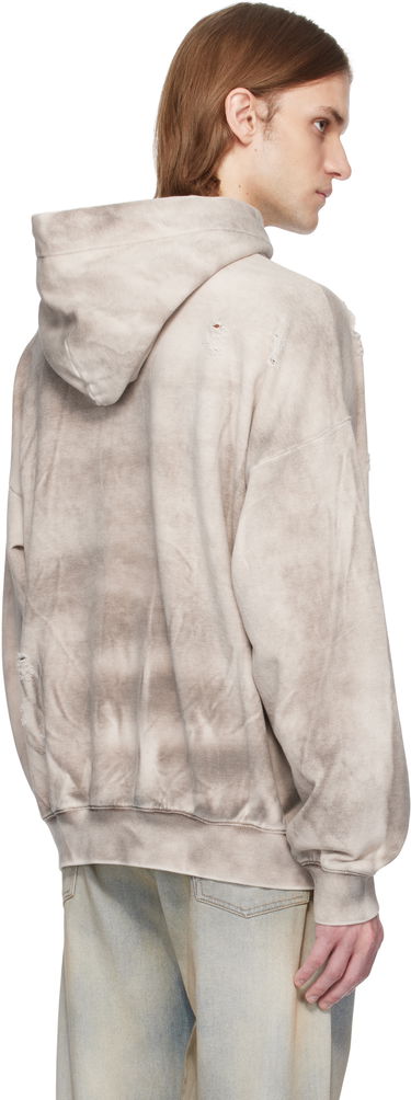 Mikina Feng Chen Wang Feng Chen Wang Sandwashed Ripped Hoodie Béžová | FUS19HD03, 2