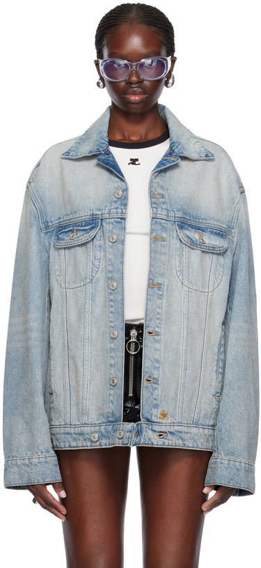 Bunda Courrèges Cocoon Denim Jacket Modrá | 124DBL161DE0016, 0
