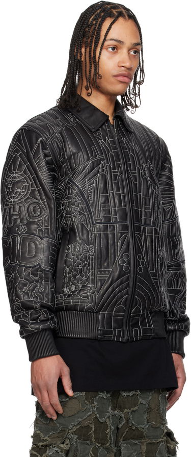 Bomber bunda Who Decides War Who Decides War Pelle Pelle Edition Cathedral Leather Jacket Čierna | 1131430002SS25, 1