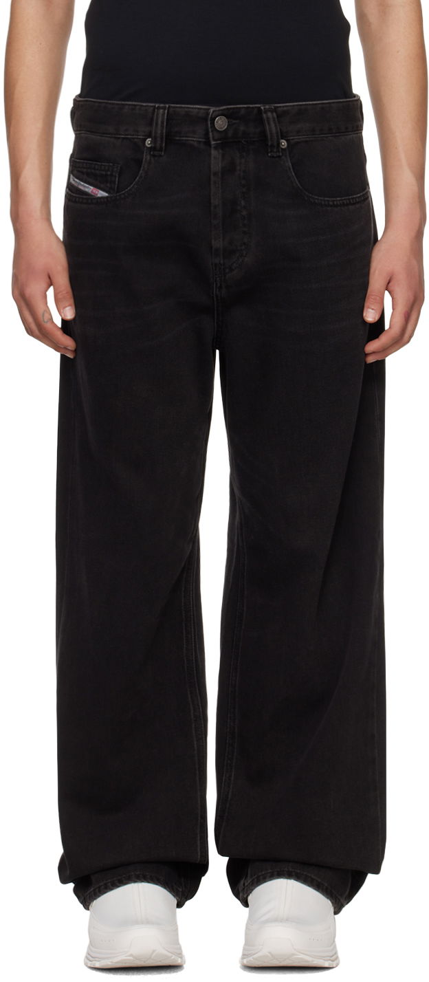 Džínsy Diesel 2001 D-Macro Loose Fit Jeans Čierna | A11598-09I35-02, 0
