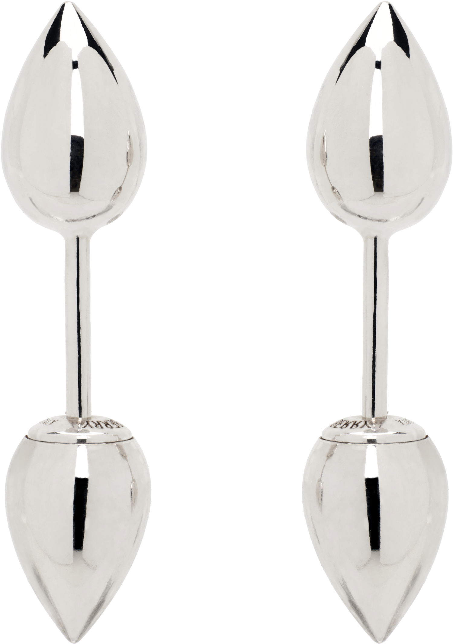 Náušnice Burberry Small Spear Stud Earrings Metalická | 8085317, 0