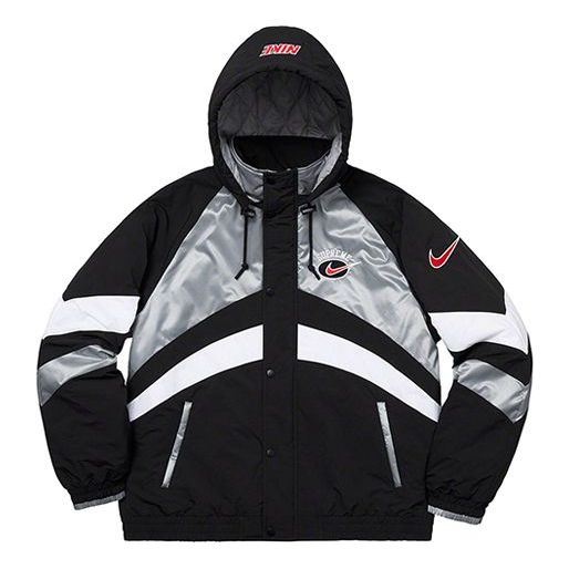 Prešívaná bunda Supreme Nike Hooded Sport Jacket Čierna | SUP-SS19-10137