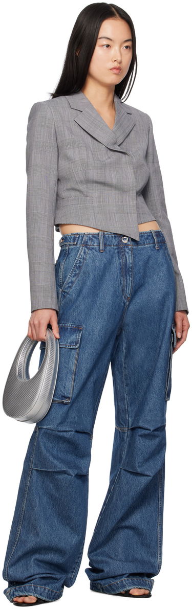 Cargo nohavice Coperni Coperni Wide Leg Cargo Denim Pants Modrá | COPP40252, 3