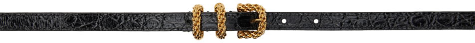 Circular Buckle Leather Belt