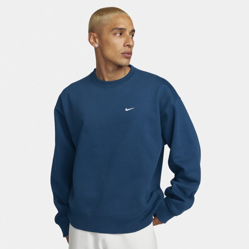 Mikina Nike Solo Swoosh Fleece Crew Modrá | CV0554-460, 0