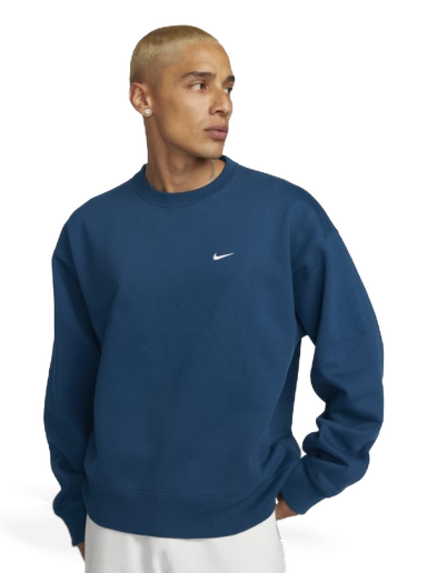 Mikina Nike Solo Swoosh Fleece Crew Modrá | CV0554-460