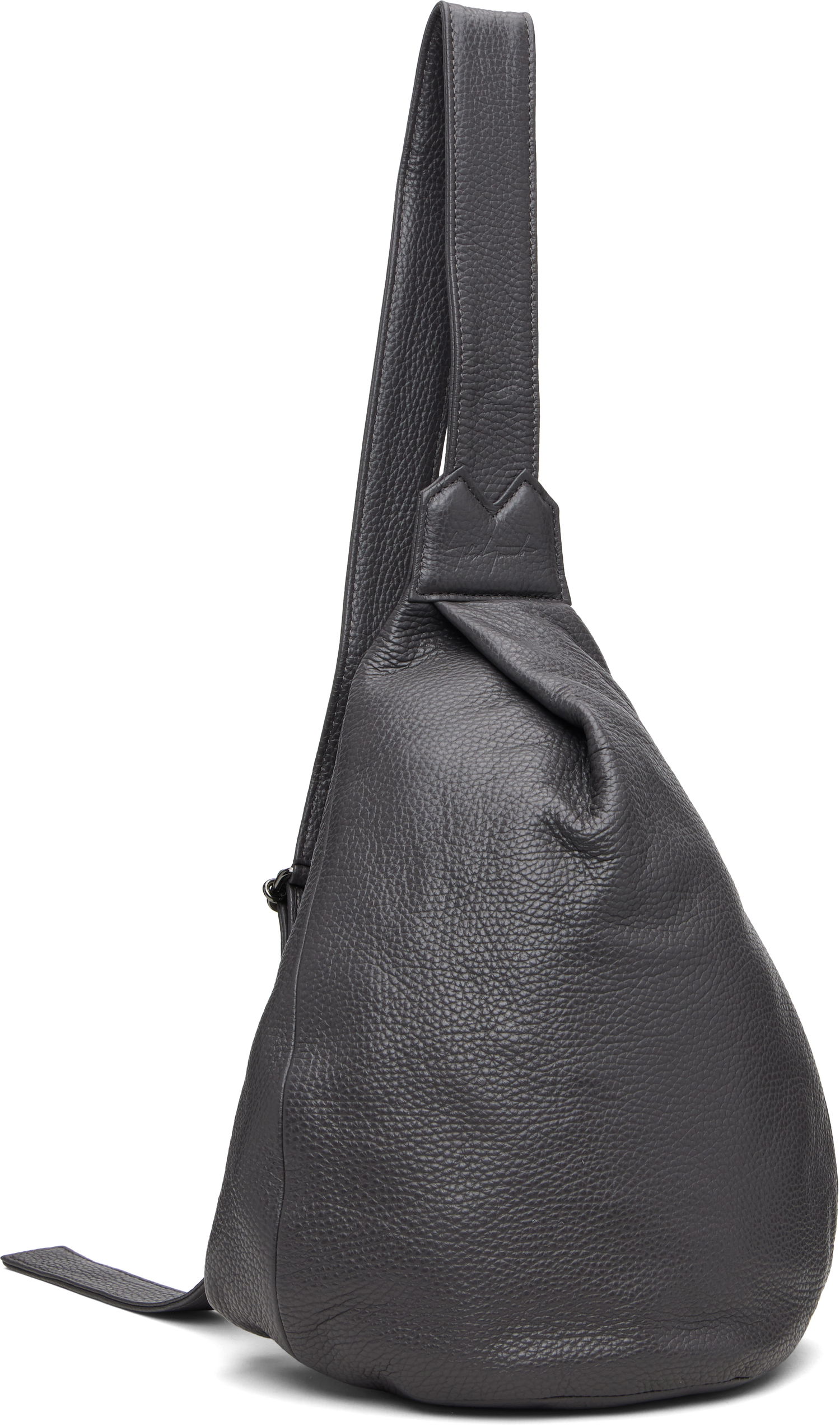 Taška cez rameno Yohji Yamamoto YOHJI YAMAMOTO Tuck Small Sling Bag Šedá | DM-I92-707, 1