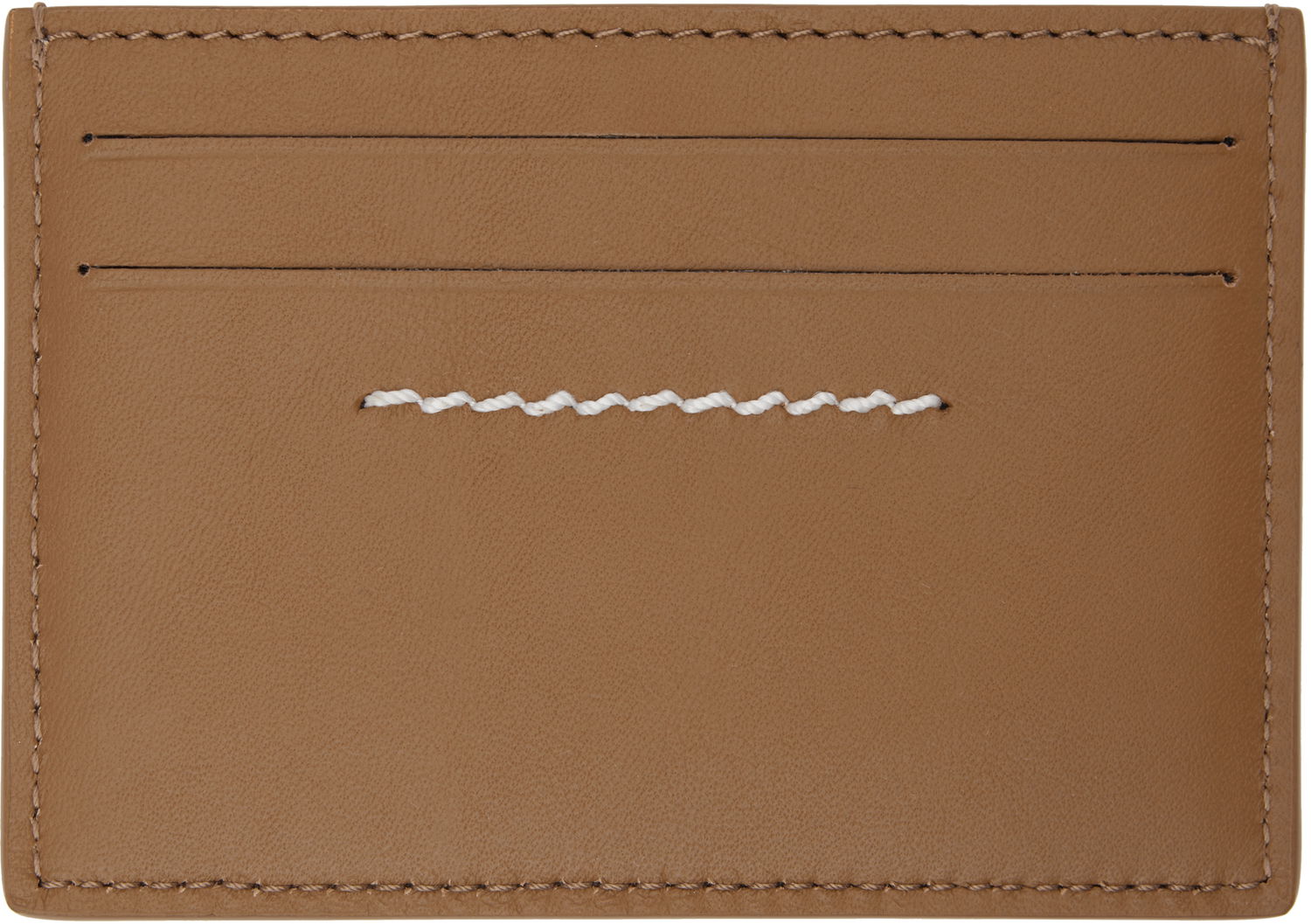 Peňaženka Maison Margiela MM6 Maison Margiela Leather Card Holder Hnedá | SA5UI0013 P7258, 1