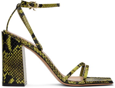 Doplnky Gianvito Rossi Gianvito Rossi Snakeskin Heeled Sandals Zelené | G32336.95RIC.BON, 0