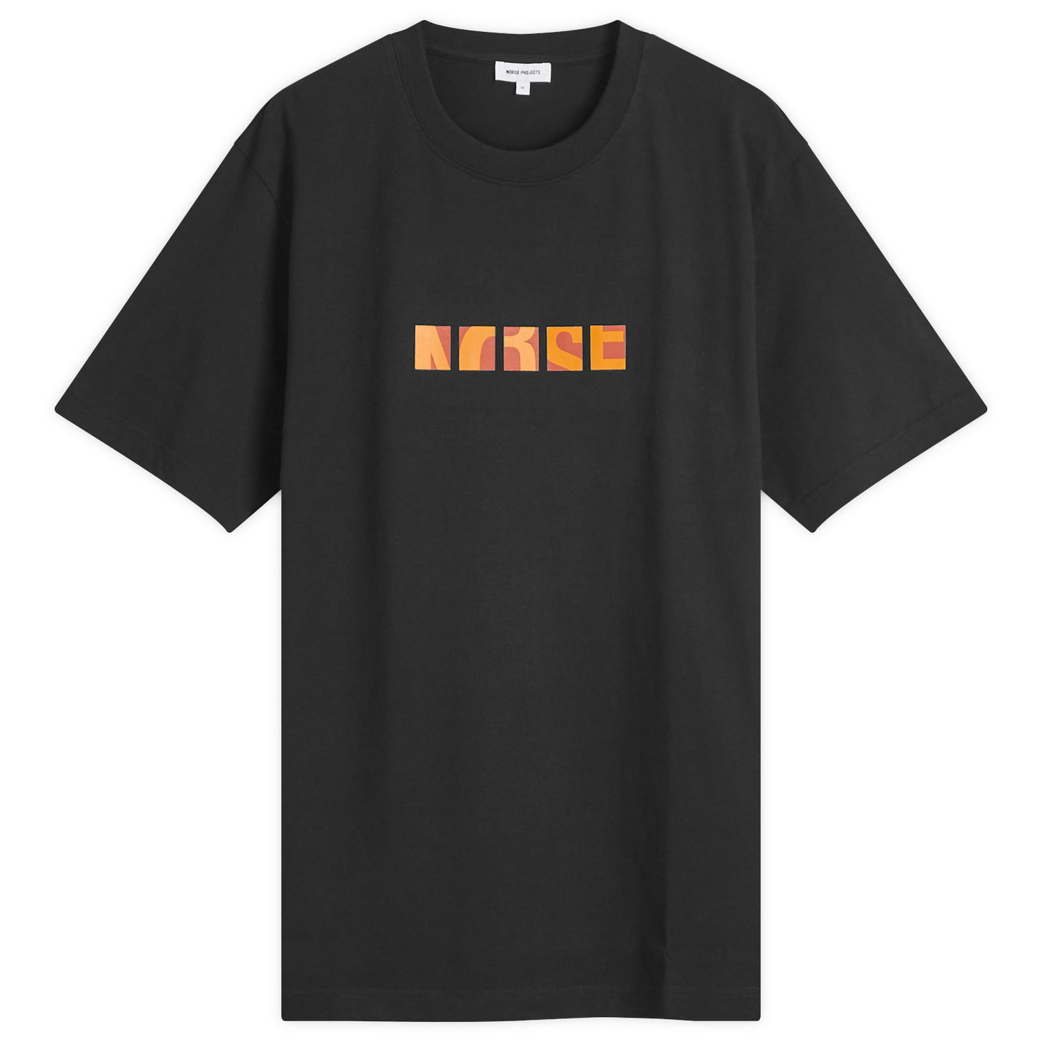 Tričko NORSE PROJECTS Johannes Zoom Logo Print T-Shirt, Size Large Čierna | N01-0688-9999, 0
