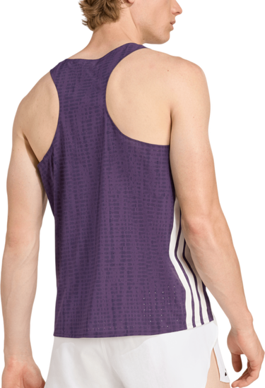 Tielko adidas Originals Adizero Running Tank Top Fialová | jp3773, 1