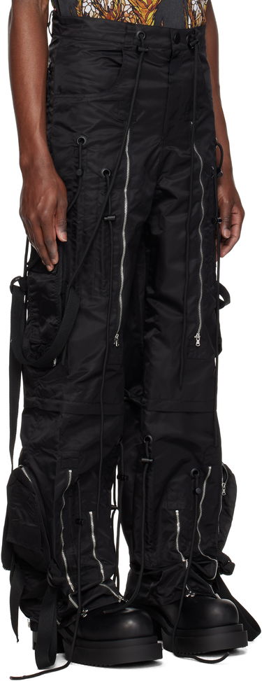 Cargo nohavice Who Decides War Who Decides War String Theory Cargo Pants Čierna | 1121090002SS25, 1