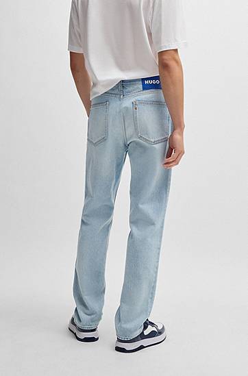 Džínsy BOSS Regular Fit Stonewashed Jeans Modrá | 50529225, 1