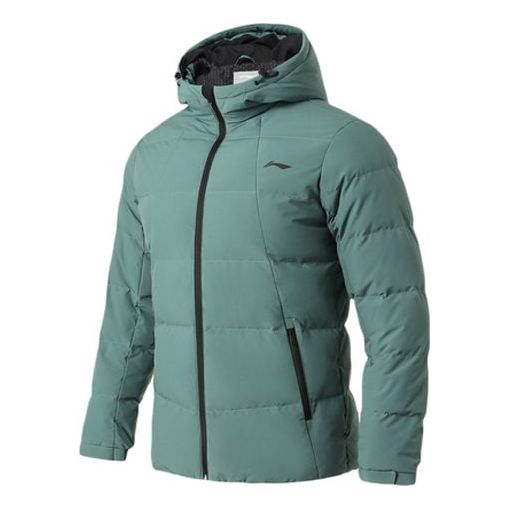 Prešívaná bunda Li-Ning Winter Lifestyle Warm Down Jacket Zelené | AYMQ055-6