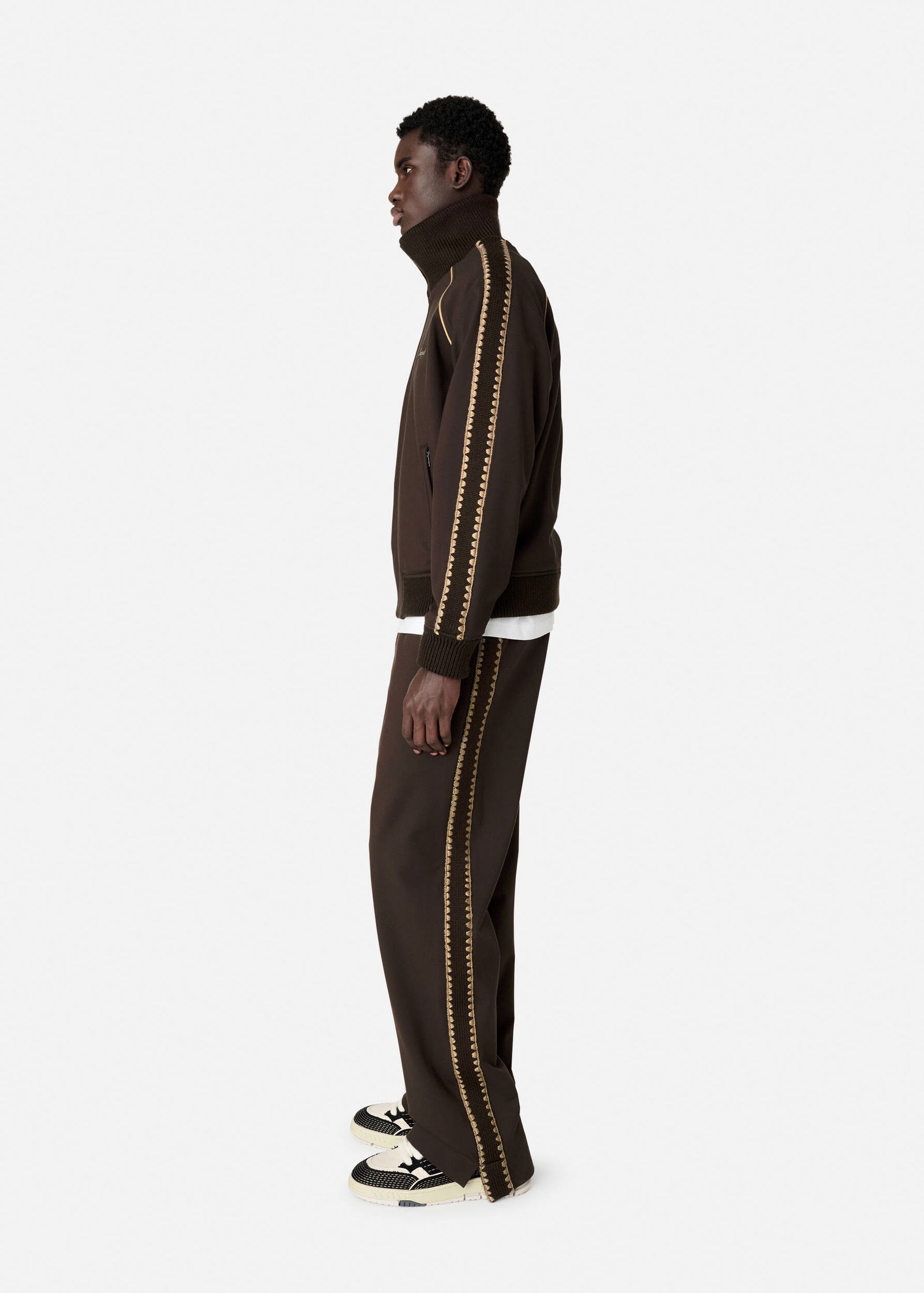 Brown Track Pants