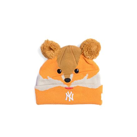 Kulicha New Era New Era NY Yankees Toddler Pom Beanie (50-52 cm) Oranžová | 60565309