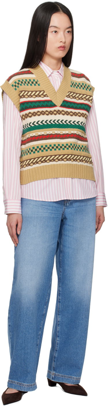 Sveter Max Mara Weekend Max Mara Vicino Knit Vest Béžová | 2515351021600, 3
