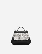 Dolce & Gabbana Mini Sicily Satin Crystal-Embellished Handbag