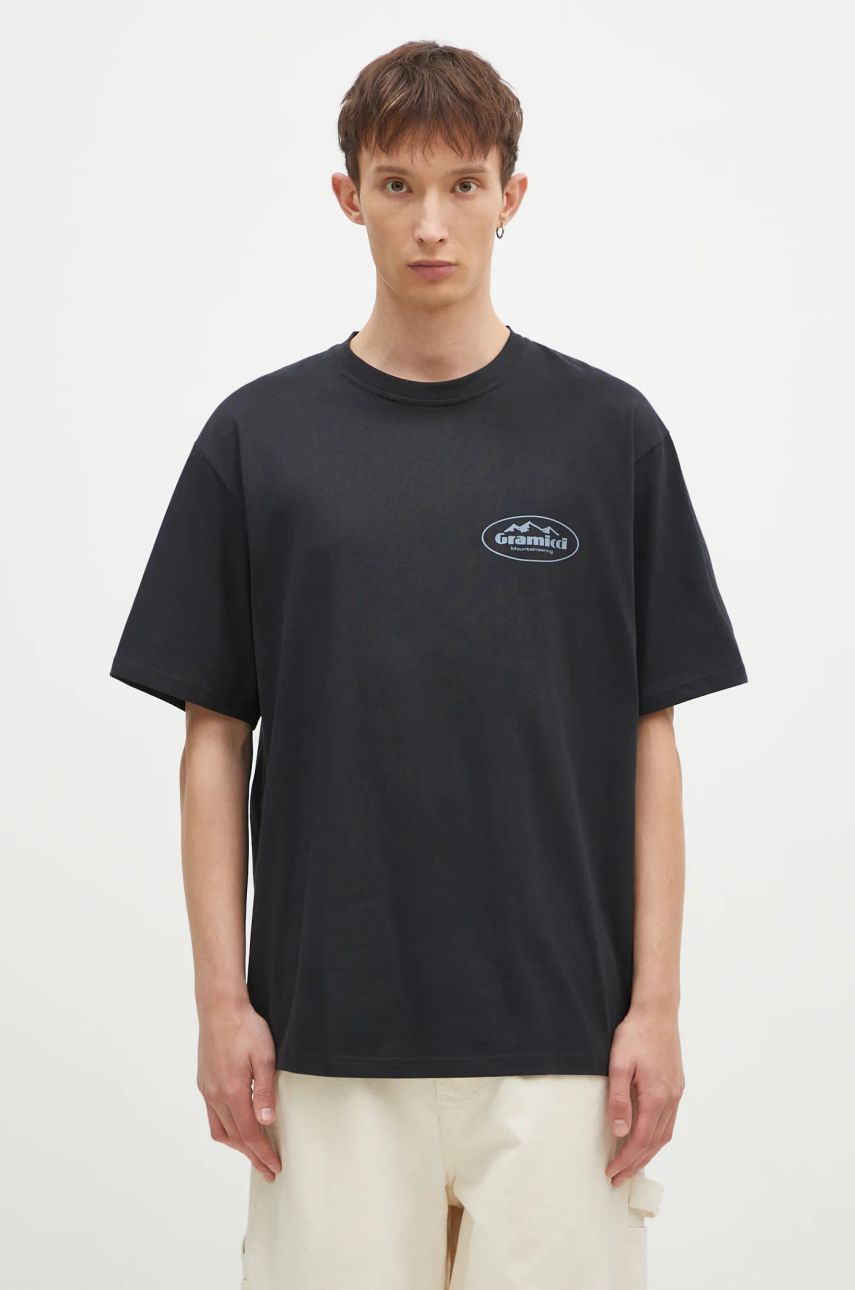 Tričko GRAMICCI Mountaineering Print T-Shirt Čierna | G4FU.T096, 0