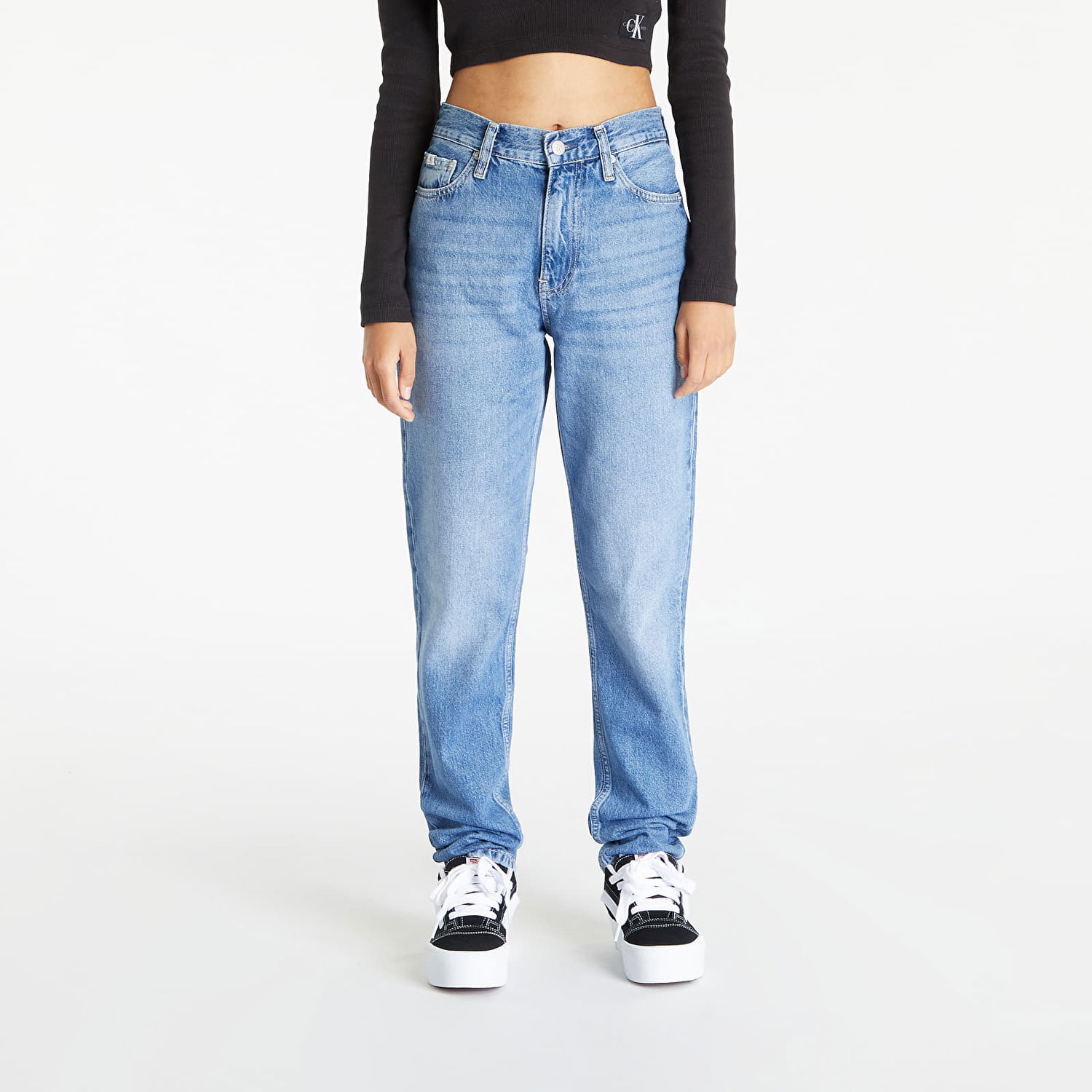 Džínsy CALVIN KLEIN Mom Jean Modrá | J20J221843 1A4, 0
