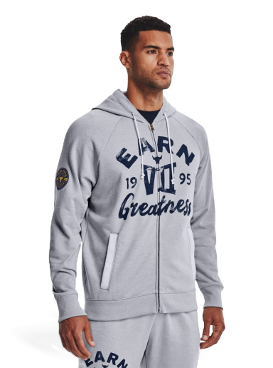 Mikina Under Armour Project Rock Heavyweight Terry Full-Zip Šedá | 1370456-011