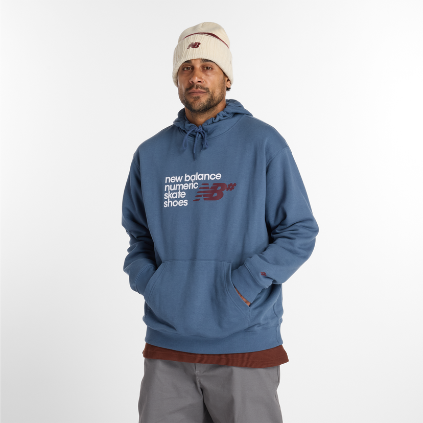 Mikina New Balance New Balance Numeric Hoodie Modrá | NBMT51954VTI