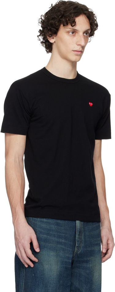 Tričko Comme des Garçons COMME des GARÇONS PLAY Basic Small Emblem T-Shirt Čierna | T304-051, 1