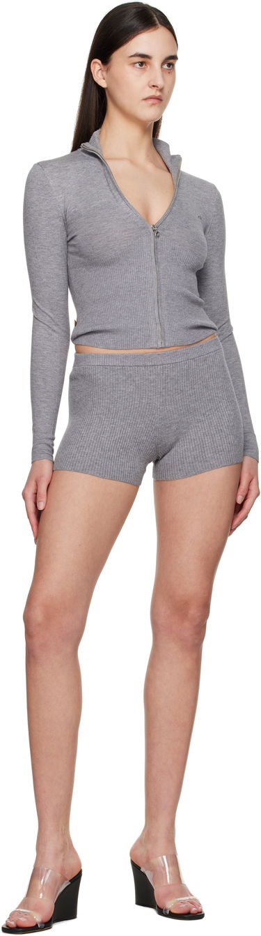 Šortky Miaou Miaou Knit Booty Shorts Šedá | 3002SK1MIN, 3