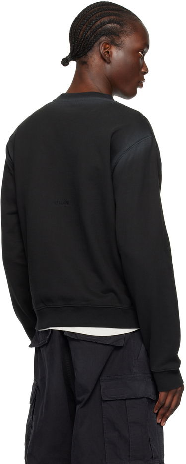 Sveter We11done Faded Sweatshirt Čierna | WD-TS2-24-721-U-BK, 2