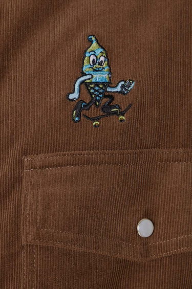 Košeľa BBC IceCream ICECREAM Needle Cord Shirt, Regular Fit Hnedá | IC24221, 6