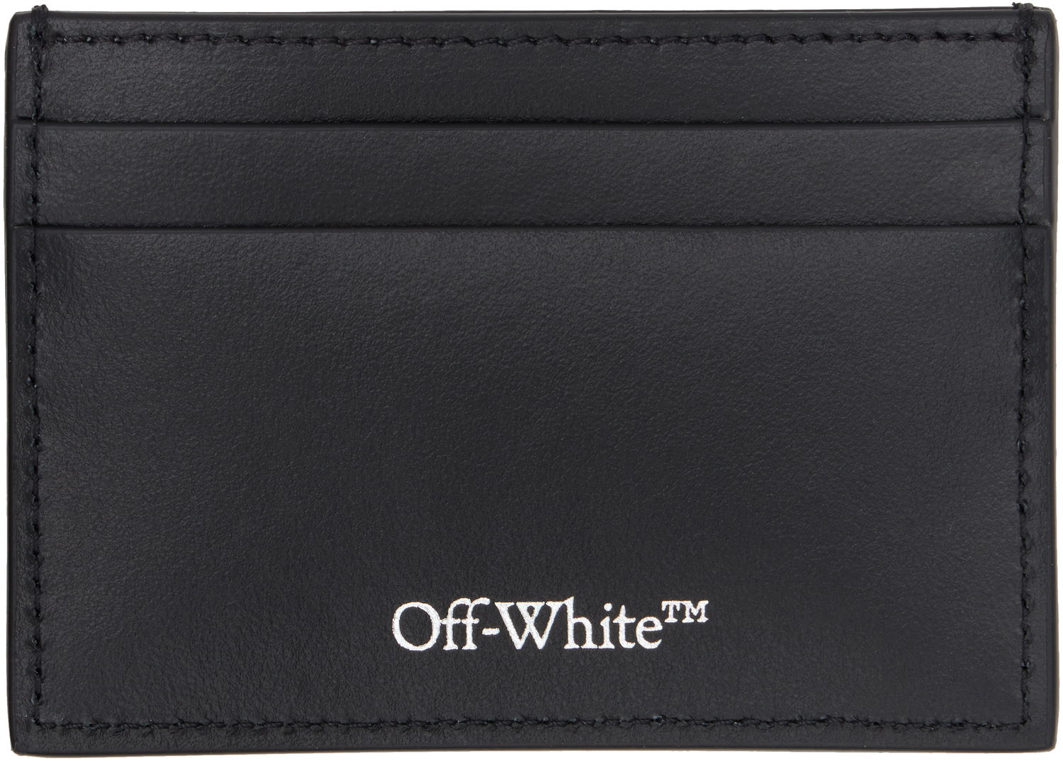 Peňaženka Off-White Off-White Jitney Quote Leather Card Holder Čierna | OMND09FC99LEA0011001, 1