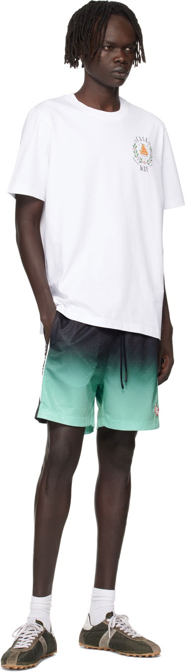 Šortky Casablanca Casablanca Gradient Monogram Football Shorts Zelené | MPF25-JTR-253-01, 3
