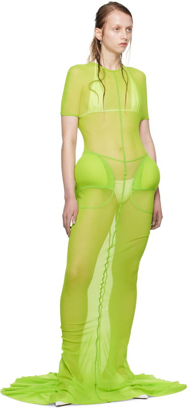 Šaty Jean Paul Gaultier Gaultier Shayne Oliver Edition Maxi Dress Zelené | 24/27-F-RO249-T001-44, 4