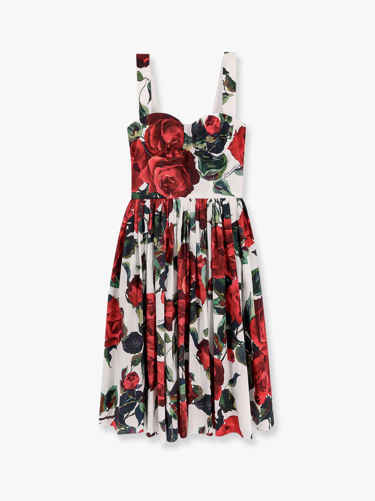 Šaty Dolce & Gabbana Dolce & Gabbana Rose Print Fit-and-Flare Dress Rôznofarebný | F6ADLTHS5S2HA5KQ, 0