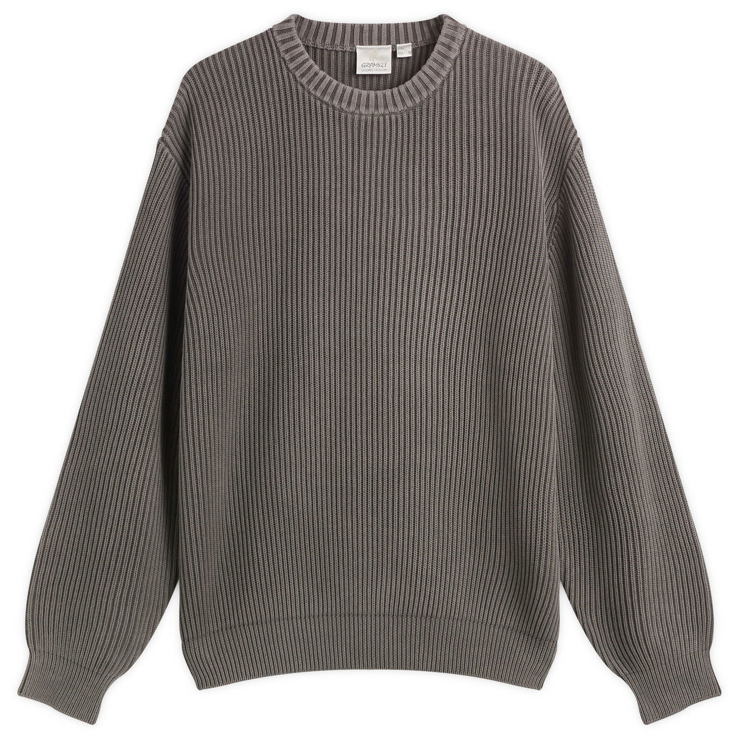 Sveter GRAMICCI Cotton Knit Sweater, Size Small Šedá | G5FU-J023-GRY, 1
