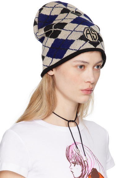 Kulicha Anna Sui Anna Sui Argyle Patch Beanie Rôznofarebný | 624U90, 1