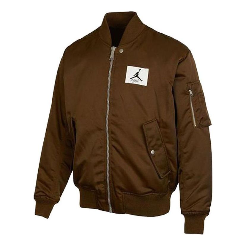Bomber bunda Jordan Jordan Logo Patch Baseball Jacket Hnedá | DQ7345-385, 0