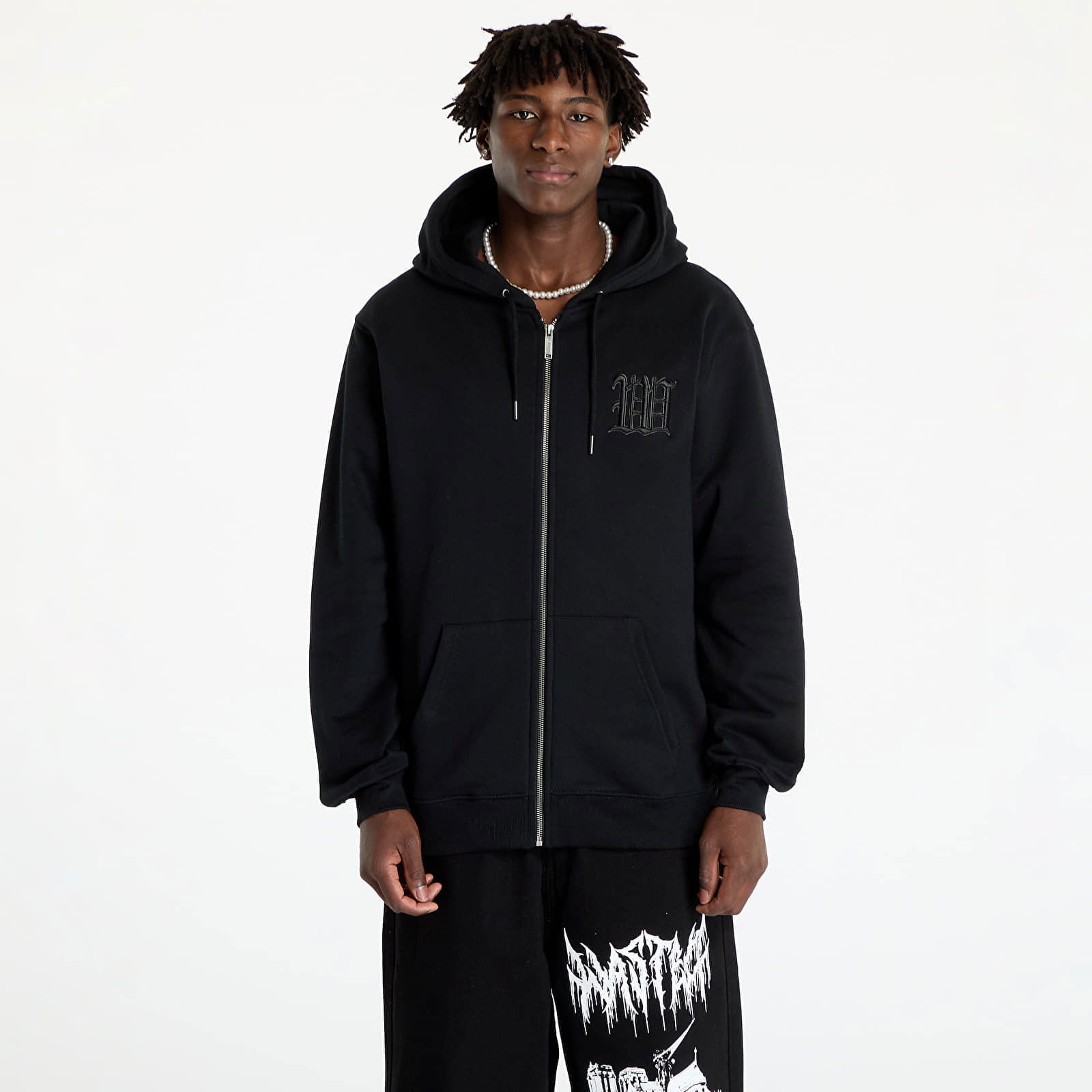 Kingdom Curve Zip Hoodie Black