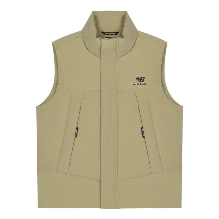 Vesta New Balance Pocket Puffer Vest Béžová | AMV24360-TWD