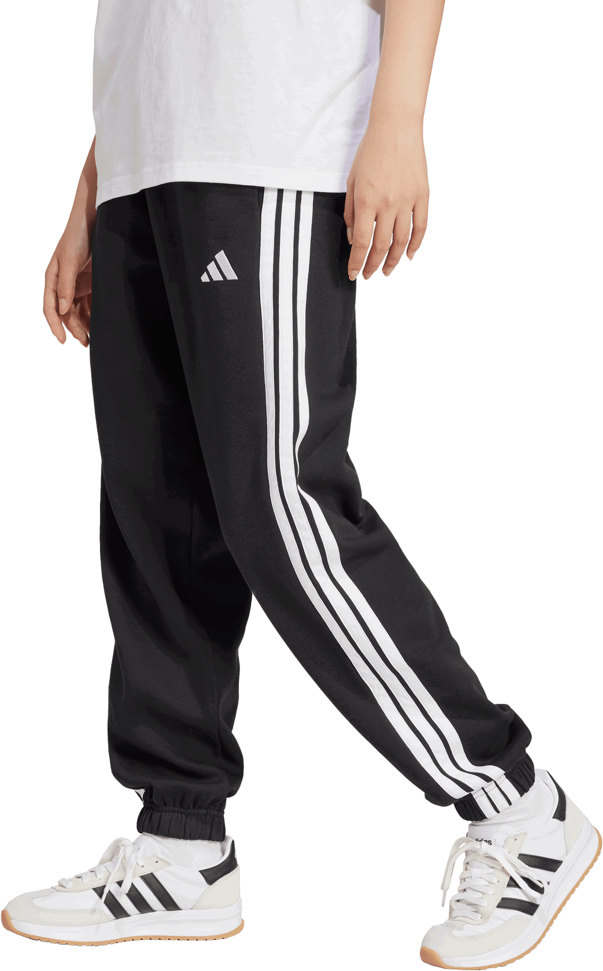 Tepláky adidas Originals Essentials 3 Stripes Joggers Čierna | je1276, 0