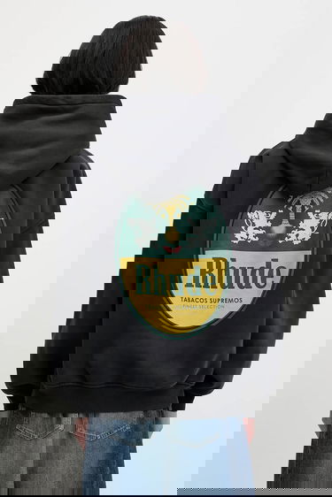 Mikina Rhude Rhude Tabaco Graphic Hoodie Čierna | RHSS25HO03012, 2