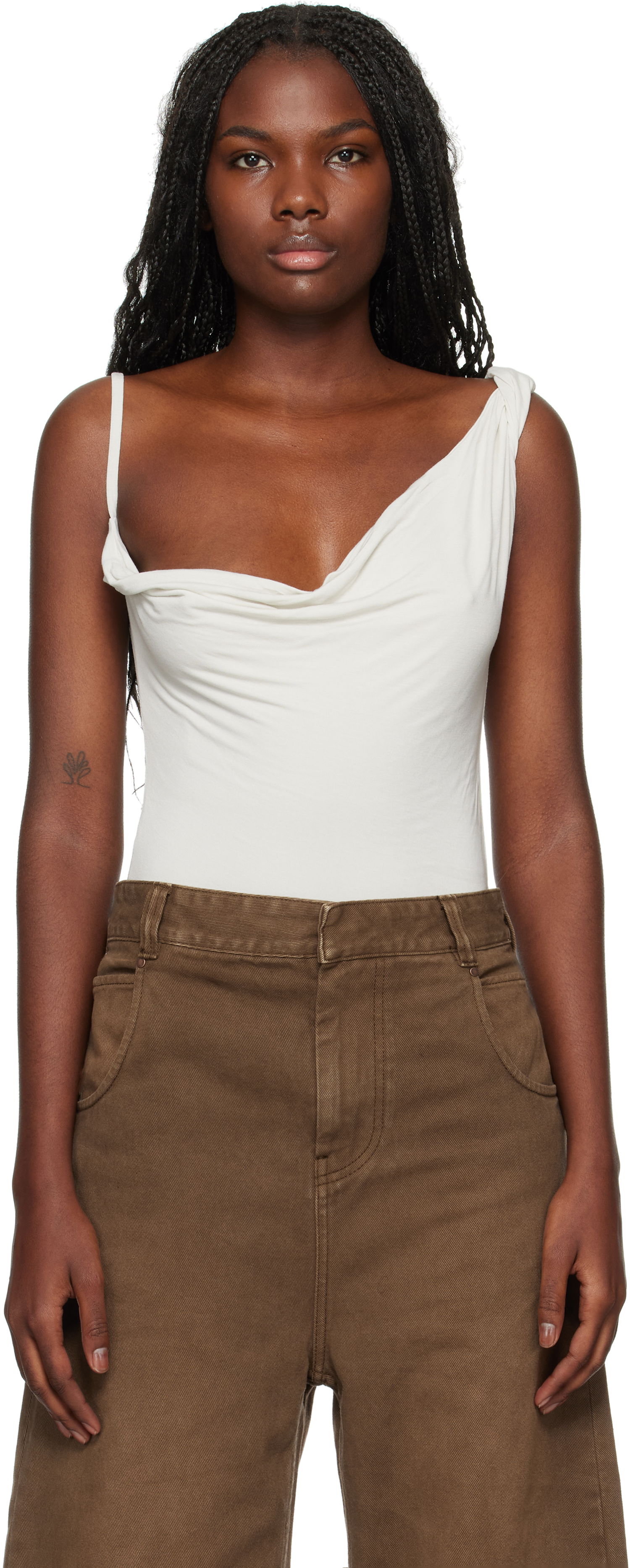 Body Entire Studios Bodysuit Biela | ES2472RI, 0