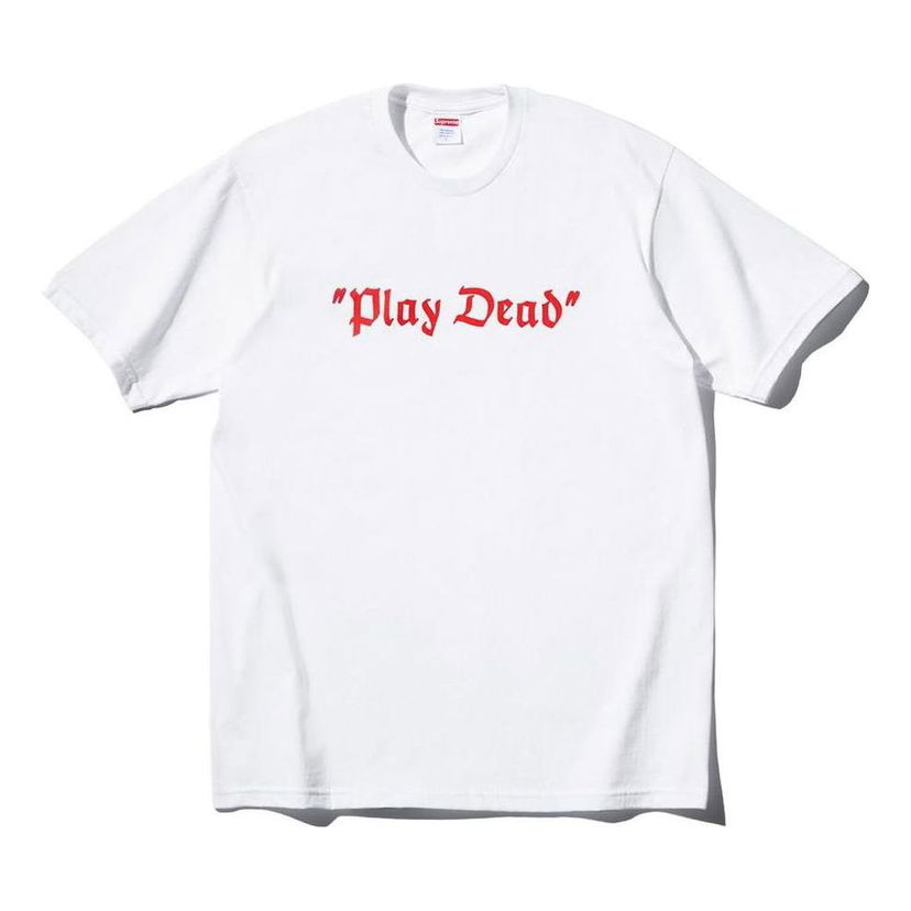 Tričko Supreme Play Dead Graphic Tee Biela | SUP-FW22-784