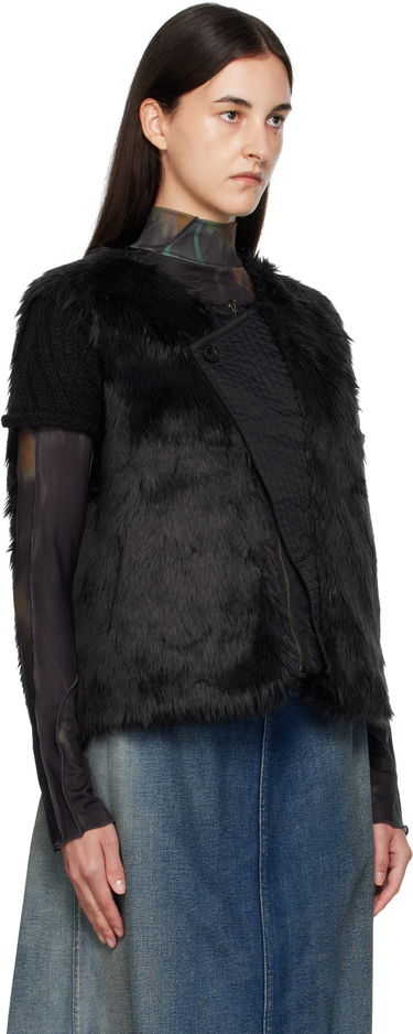Vesta Andersson Bell Andersson Bell Reversible Faux-Fur Vest Čierna | awa723u, 1