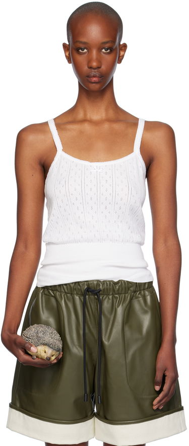 Tielko JW Anderson JW Anderson Pointelle Knit Tank Top Biela | KW1274-YN0389, 0