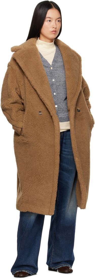 Kabáty Max Mara Max Mara Teddy Bear Icon Coat Hnedá | 2421016032600 MM10739, 3
