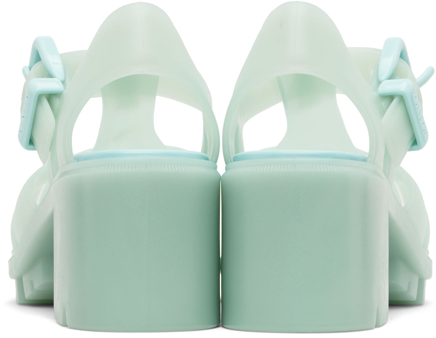 Starostlivosť o obuv Bottega Veneta Bottega Veneta Gertie Fisherman Heeled Sandals Zelené | 827620 V2AS0, 1
