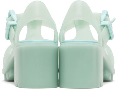 Starostlivosť o obuv Bottega Veneta Bottega Veneta Gertie Fisherman Heeled Sandals Zelené | 827620 V2AS0, 1