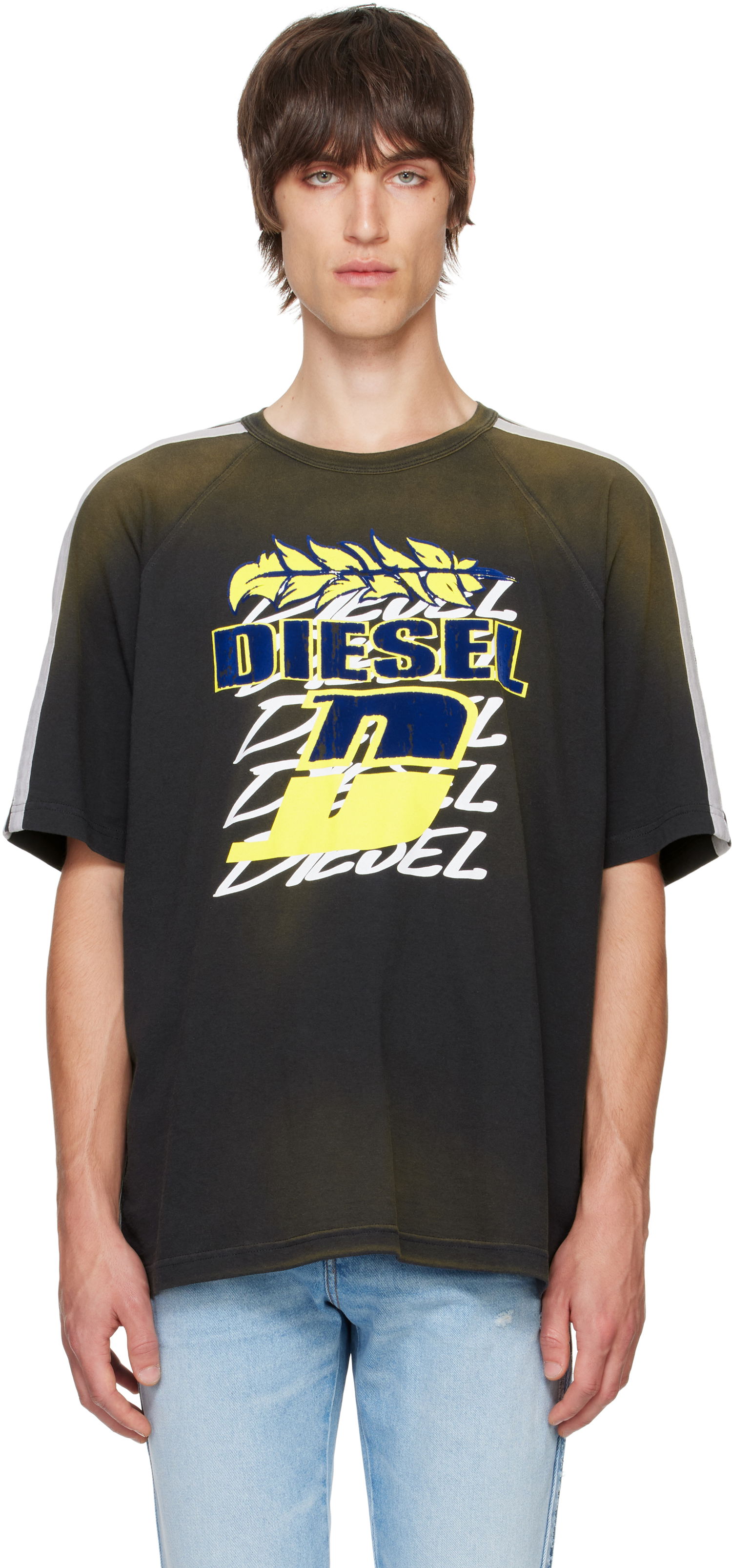 Tričko Diesel T-shirt With Print Čierna | A13996-0NMAU-9XX, 0