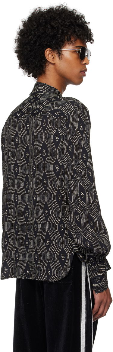Košeľa Anna Sui Anna Sui Printed Tie-Neck Shirt Čierna | M1025B22, 2